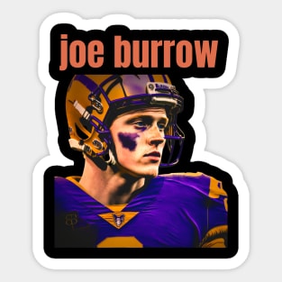 joe burrow cute graphic design Sticker